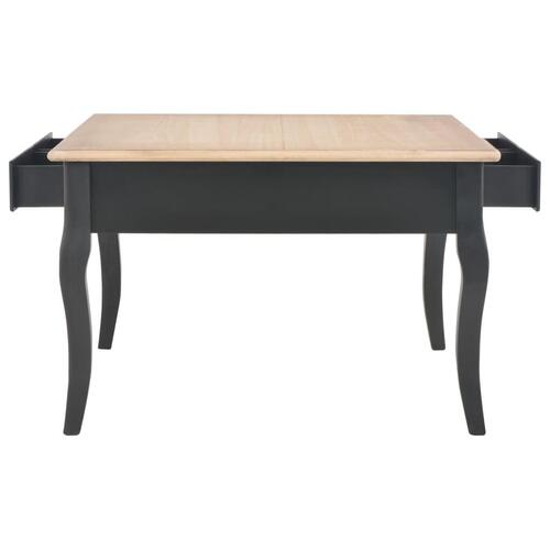 Sofabord 80 x 80 x 50 cm træ sort