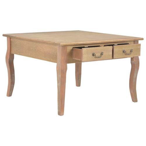 Sofabord 80 x 80 x 50 cm træ brun