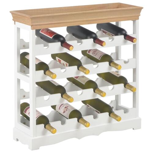 Vinskab 70 x 22,5 x 70,5 cm MDF hvid