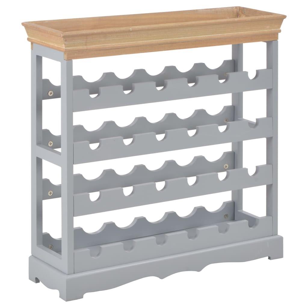 Vinskab 70 x 22,5 x 70,5 cm MDF grå