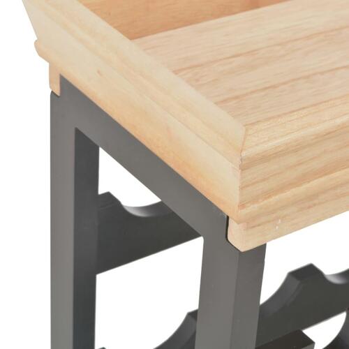 Vinskab 70 x 22,5 x 70,5 cm MDF sort