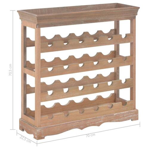Vinskab 70 x 22,5 x 70,5 cm MDF brun