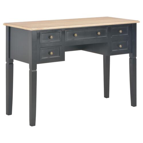 Skrivebord 109,5 x 45 x 77,5 cm træ sort