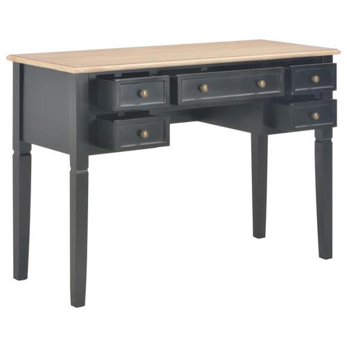 Skrivebord 109,5 x 45 x 77,5 cm træ sort
