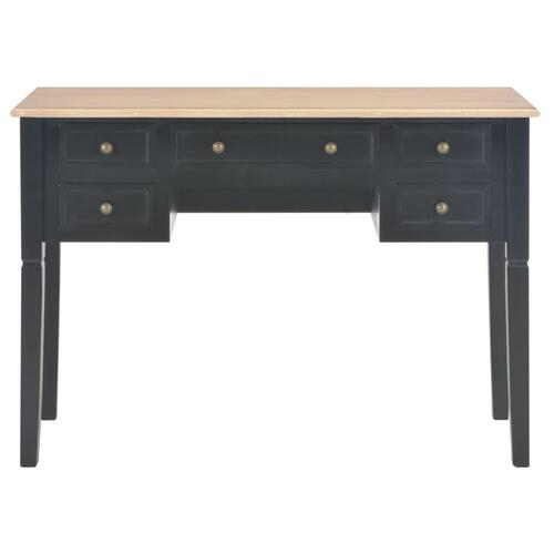 Skrivebord 109,5 x 45 x 77,5 cm træ sort