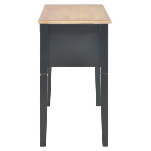 Skrivebord 109,5 x 45 x 77,5 cm træ sort