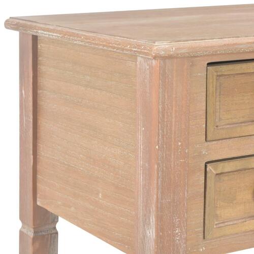 Skrivebord 109,5 x 45 x 77,5 cm træ brun