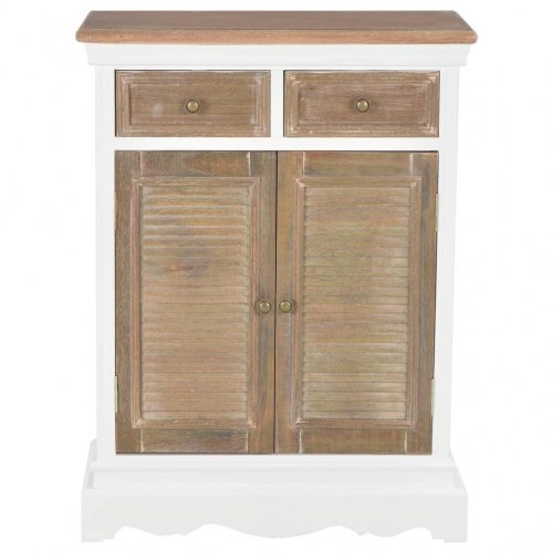 Skænk 60x30x80 cm massivt træ hvid