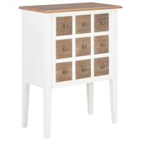 Skænk 54x30x80 cm massivt træ hvid