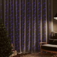 Lysgardin 3x3 m 300 LED'er 8 funktioner blå