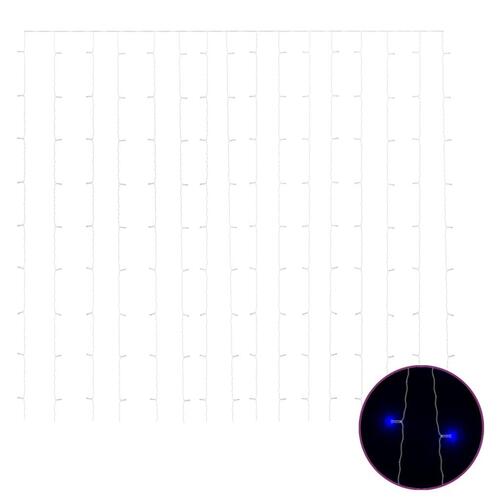 Lysgardin 3x3 m 300 LED'er 8 funktioner blå