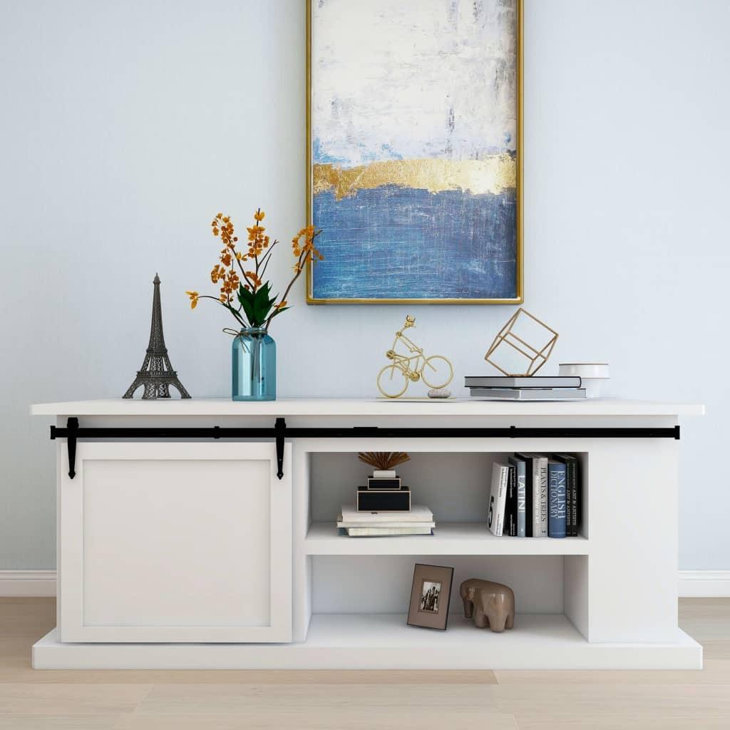 Mini-skydelågesæt til skabe kulstofstål 200 cm billede