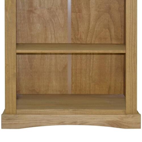 Reol tre hylder Corona-serien mexicansk fyrretræ 80x29x100 cm