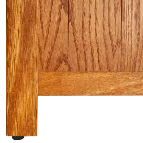 Bogreol med 5 hylder 70x22x140 cm massivt egetræ