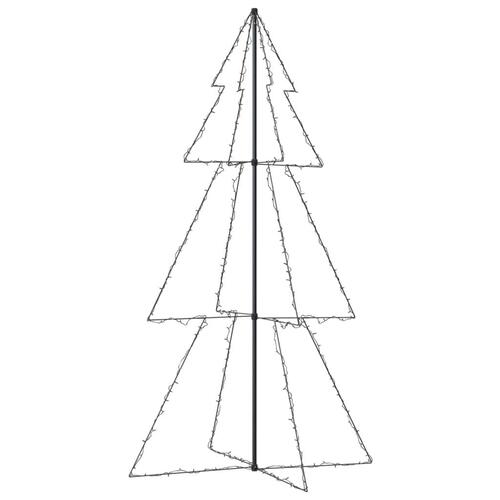 Lysende juletræ 120x220 cm 300 LED'er indendørs/udendørs
