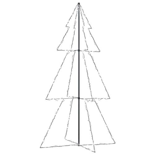 Lysende juletræ 120x220 cm 300 LED'er indendørs/udendørs