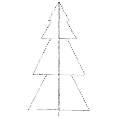 Lysende juletræ 120x220 cm 300 LED'er indendørs/udendørs