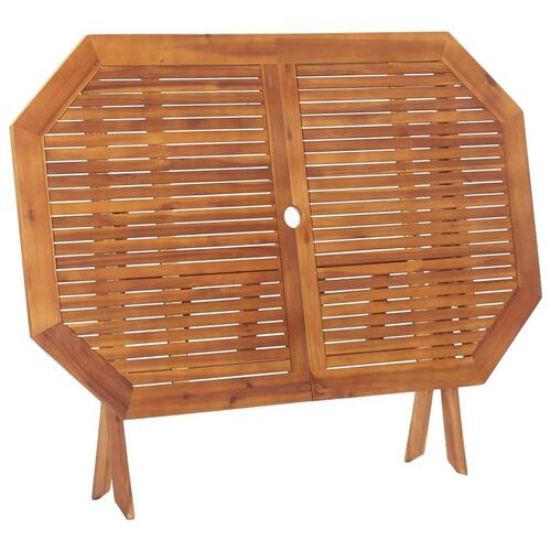 Foldbart havebord 135 x 85 x 75 cm massivt akacietræ