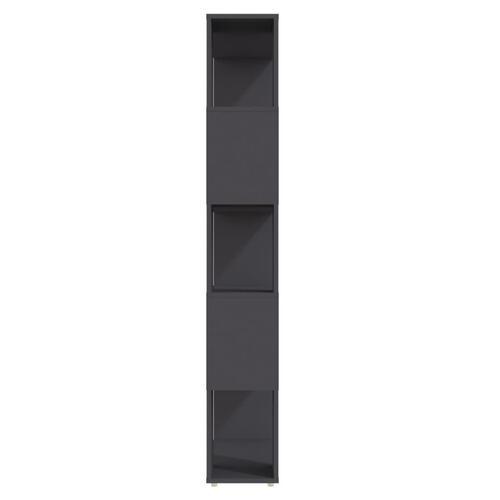 Bogskab/rumdeler 80x24x155 cm spånplade grå
