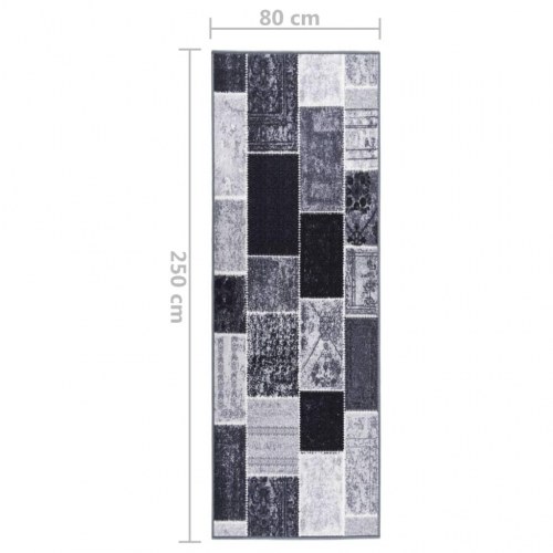 Tæppeløber 80x250 cm grå