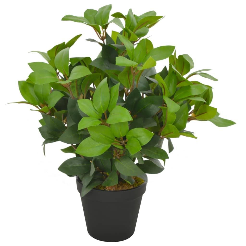 Kunstig plante laurbærtræ med urtepotte grøn 40 cm