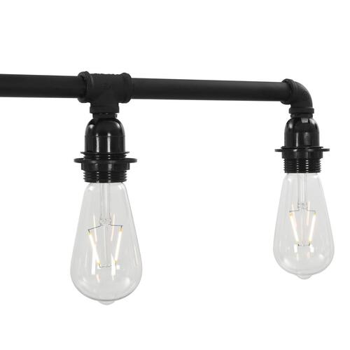 Loftlampe 5 x E27-pærer sort