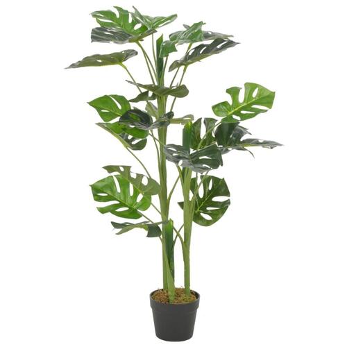 Kunstig plante monstera med krukke 100 cm grøn