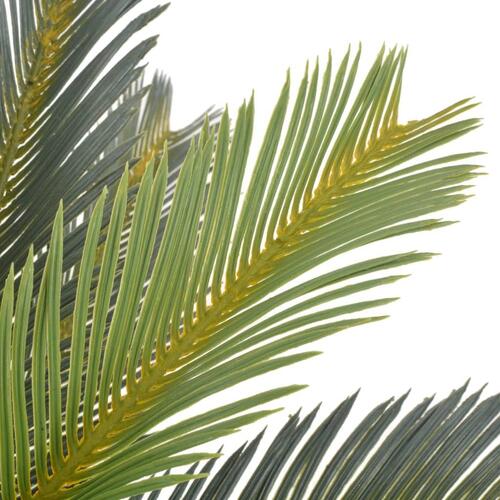 Kunstig cycaspalme med urtepotte grøn 90 cm