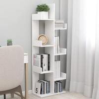 Bogreol 48x25,5x140 cm konstrueret træ hvid