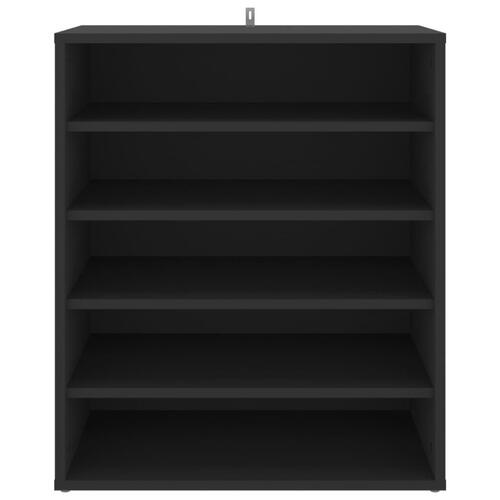 Skoreol 60x35x70 cm spånplade sort