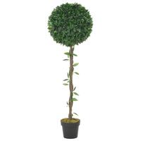 Kunstig laurbærplante med potte 130 cm grøn