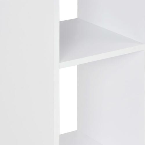 Barbord 60x60x110 cm hvid og betonfarvet