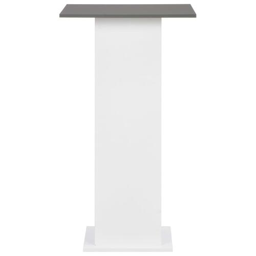 Barbord 60x60x110 cm hvid og antracitgrå