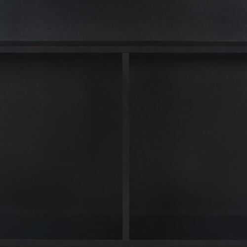Barbord med 2 bordplader 130 x 40 x 120 cm sort