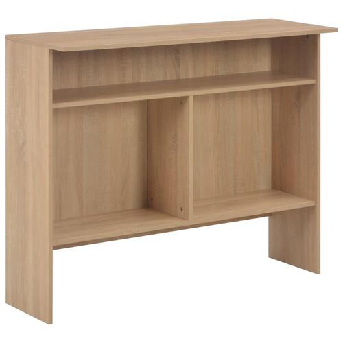 Barbord med 2 bordplader 130 x 40 x 120 cm egetræ