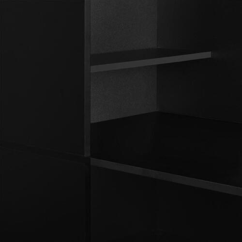 Barbord med skab 115 x 59 x 200 cm sort