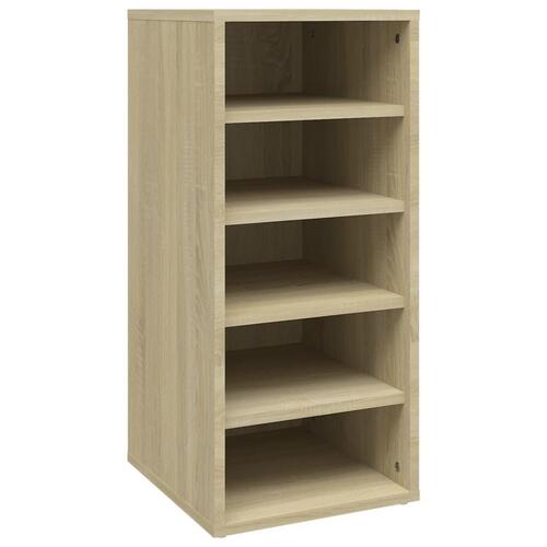 Skoreoler 2 stk. 31,5x35x70 cm konstrueret træ sonoma-eg