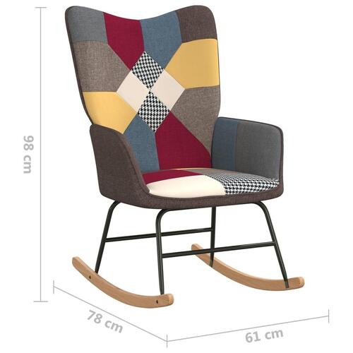 Gyngestol stof patchwork