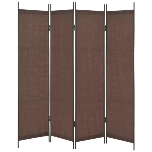 4-panels rumdeler 200 x 180 cm brun