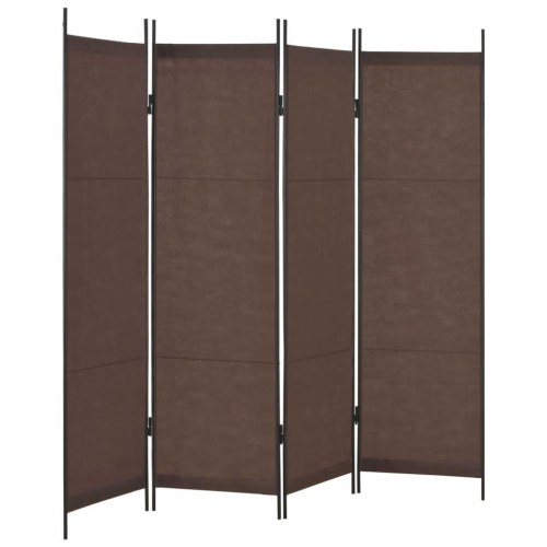 4-panels rumdeler 200 x 180 cm brun