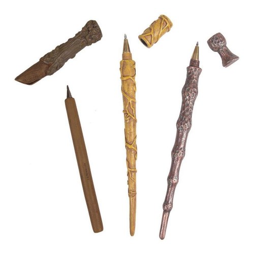 Harry Potter kuglepenne - sæt med 3 (brun)