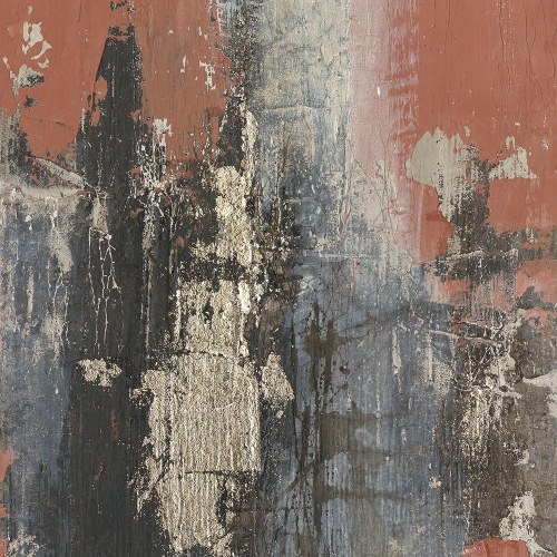 Lærredsmalerier i fyrretræ - abstrakt, 120 × 4 × 90 cm (sæt af 2)