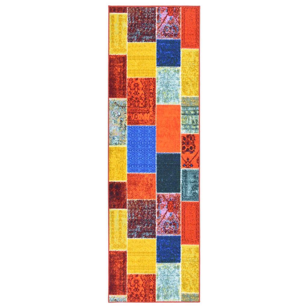Tæppeløber 80x400 cm flerfarvet