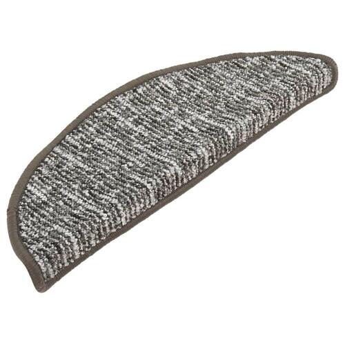 Trappemåtter 15 stk. 56x17x3 cm Antracitgrå