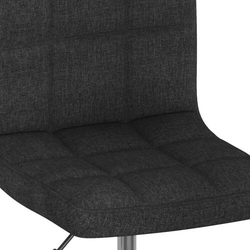Drejelige spisebordsstole 2 stk. stof sort