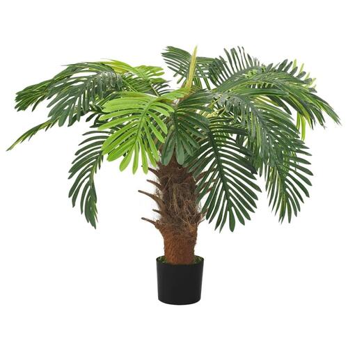 Kunstig cycaspalme med potte 90 cm grøn