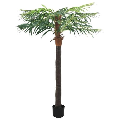 Kunstig fønikspalme med potte 215 cm grøn