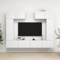 Tv-skabe 6 dele spånplade hvid