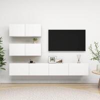 Tv-skabe 4 dele spånplade hvid