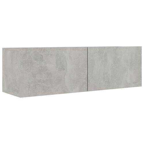 Tv-skabe 4 stk. 100x30x30 cm konstrueret træ betongrå